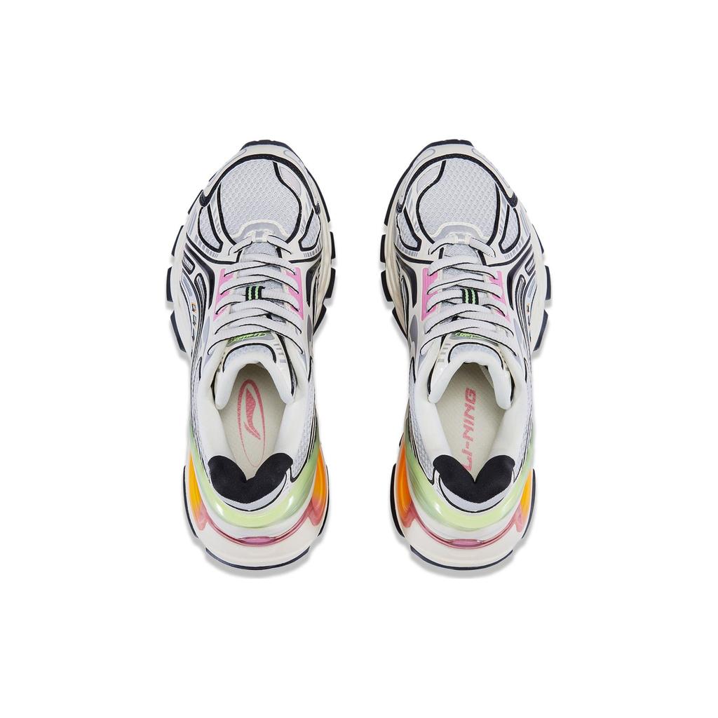 Li Ning Lijun BOW Versatile Shock Absorbing Wear Resistant Low Top Casual Shoes Women sneaker Candy-Gray AZGT068-4