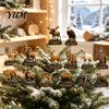 Daily Surprise Countdown Gifts National Park Animal Arrival Calendar, 24 Days Acrylic Figures, Festive Calendar 2D Flat Hanging Ornaments for