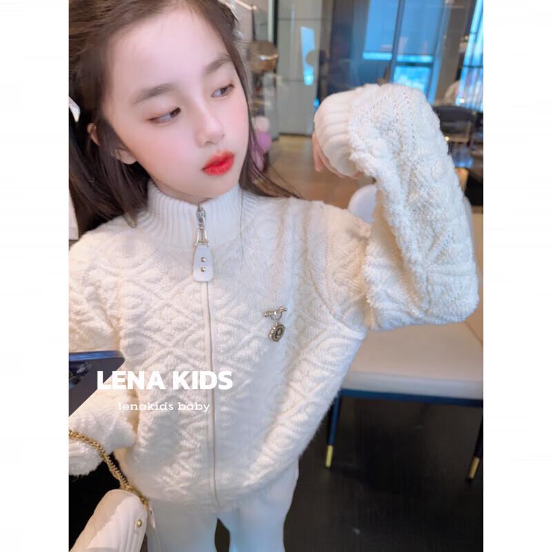 LENAKIDS Girls  Double-Sided Thickened Warm Knitwear Collection 170 M