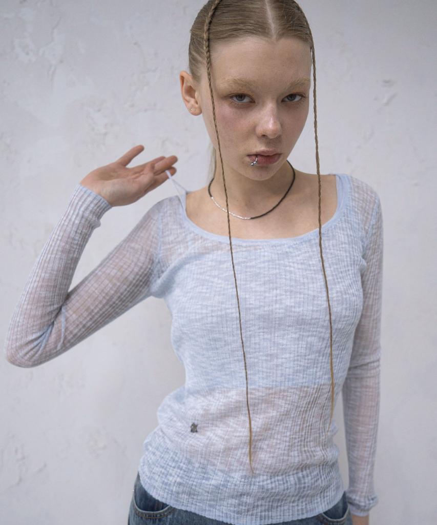 AVANDRESS Aa Layered U-Neck Knit - 3Col