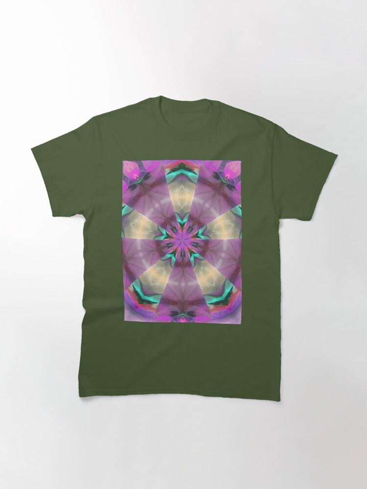 Pentangle Pastel Shades Multicolored Kaleidoscope Pentangle Pattern 11 Classic T-Shirt