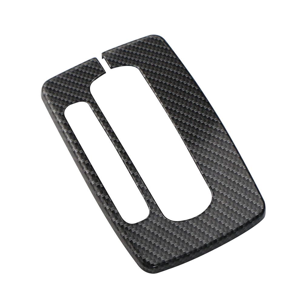 Car Gear Shift Knob Panel Cover Trim for Ford Ecosport 2013 - 2017 ABS Carbon Fiber Decoration Sticker Accessories