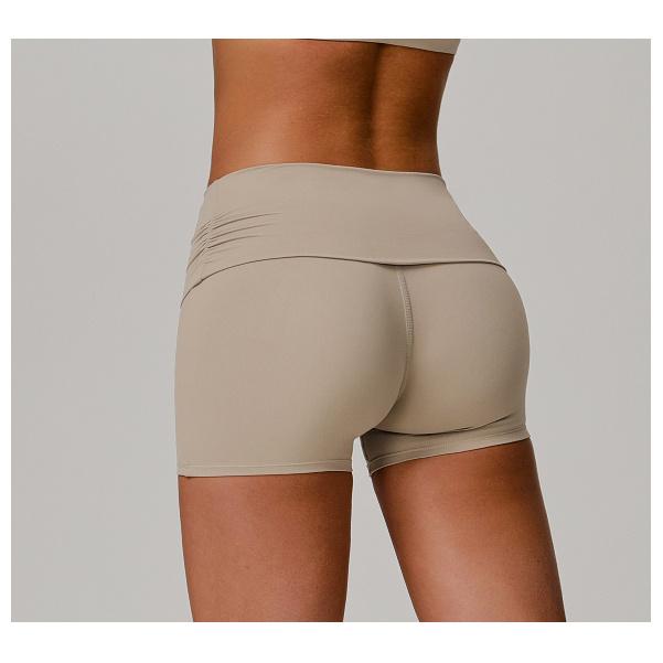 Nuovi Pantaloncini Pieghevoli a Vita Alta da Donna, Pantaloni Sportivi da Yoga Aderenti come Nuvole, Pantaloni Fitness Sollevamento Addome e Fianchi da Donna