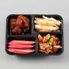 Disposable 4-Compartment Meal Prep Containers
