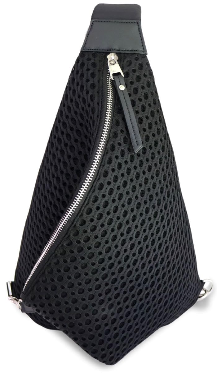 

Grande Grace Women s Lightweight Mesh Body Bag, SilverBlack