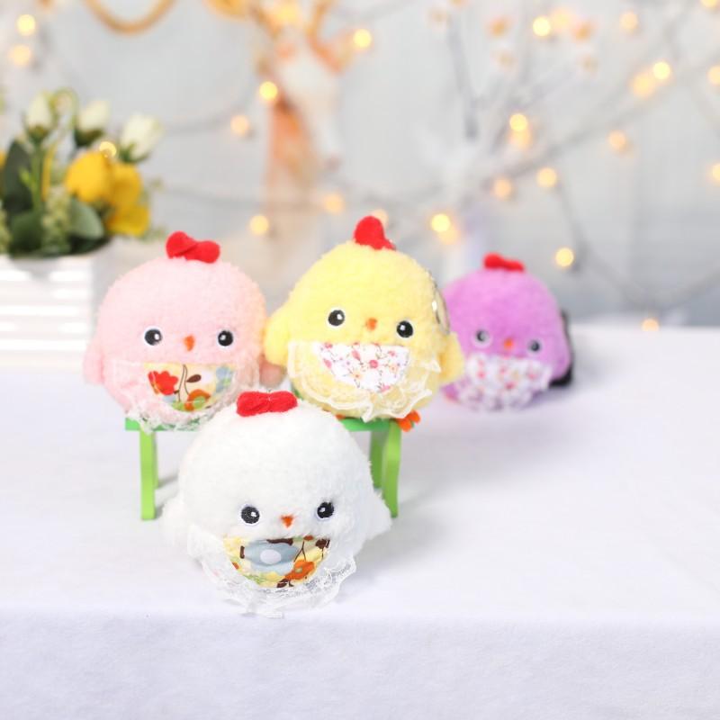 The Same Cute Cartoon Flower Bellyband Chicken Duck Plush Toy Doll Pendant Doll