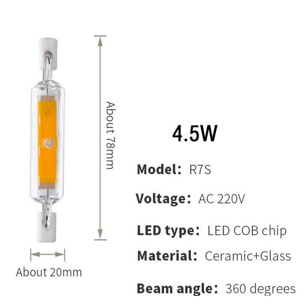 R7S J78 J118 Led Bulb Corn Lamp Dimmable 78mm 118mm 135mm 189mm Replace Halogen 25W 150W 500W Spotlight Floodlight AC220V 110V
