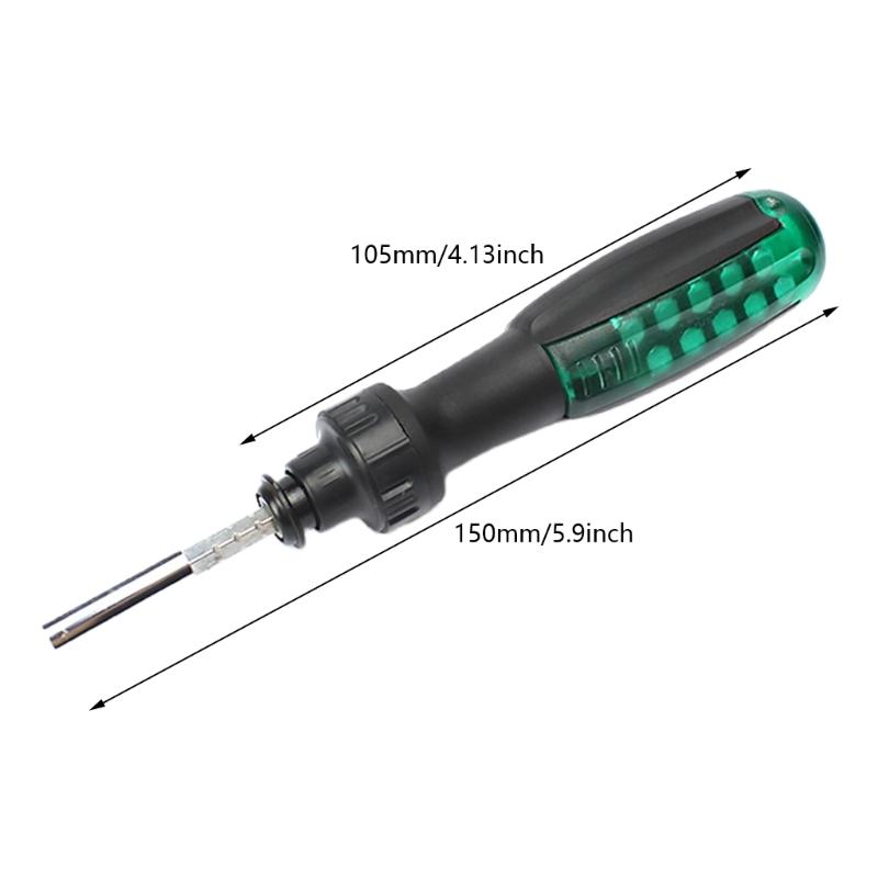 Ratcheting Screwdriver 12-in-1 Multibit Screwdriver Screwdriver Set Pivoting Adjustable Screw Driver Set Hand Tool