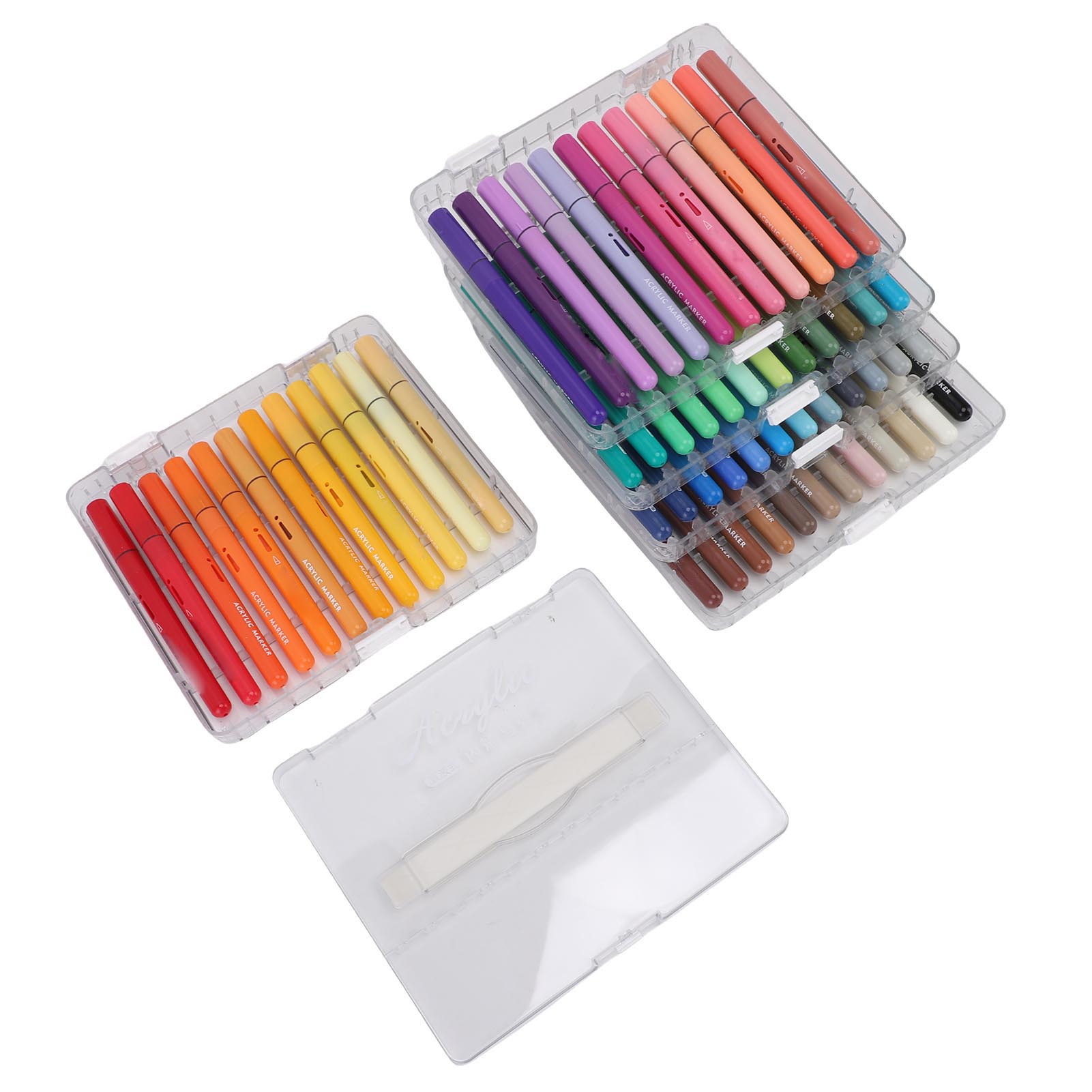 

60 Color Paint Marker Direct Liquid Multifunctional Portable Acrylic Marker Pen for Detailed Artwork Vibrant Crafts