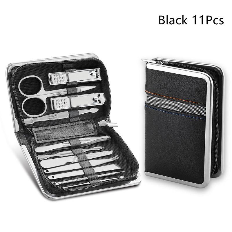 Manicure Set Stainless Steel Nail Clippers Cuticle Nipper Pedicure Care Tool Dead Skin Scissor Cleaning Grooming Nail Tools Kit