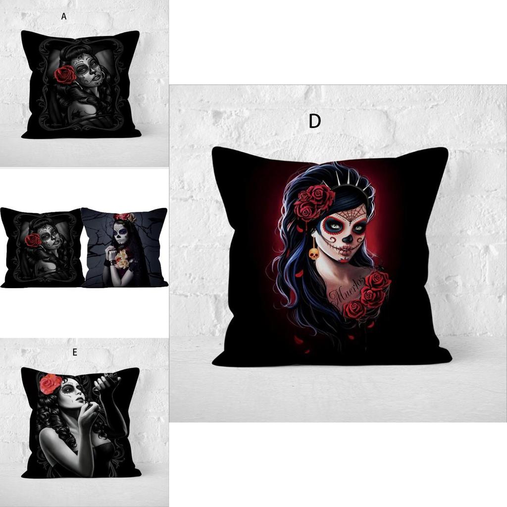 Timeless Halloween Cushion Cover With Vintage Horror Design