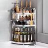Stainless Steel 3-Tier Kitchen Spice Rack with Cutting Board Holder