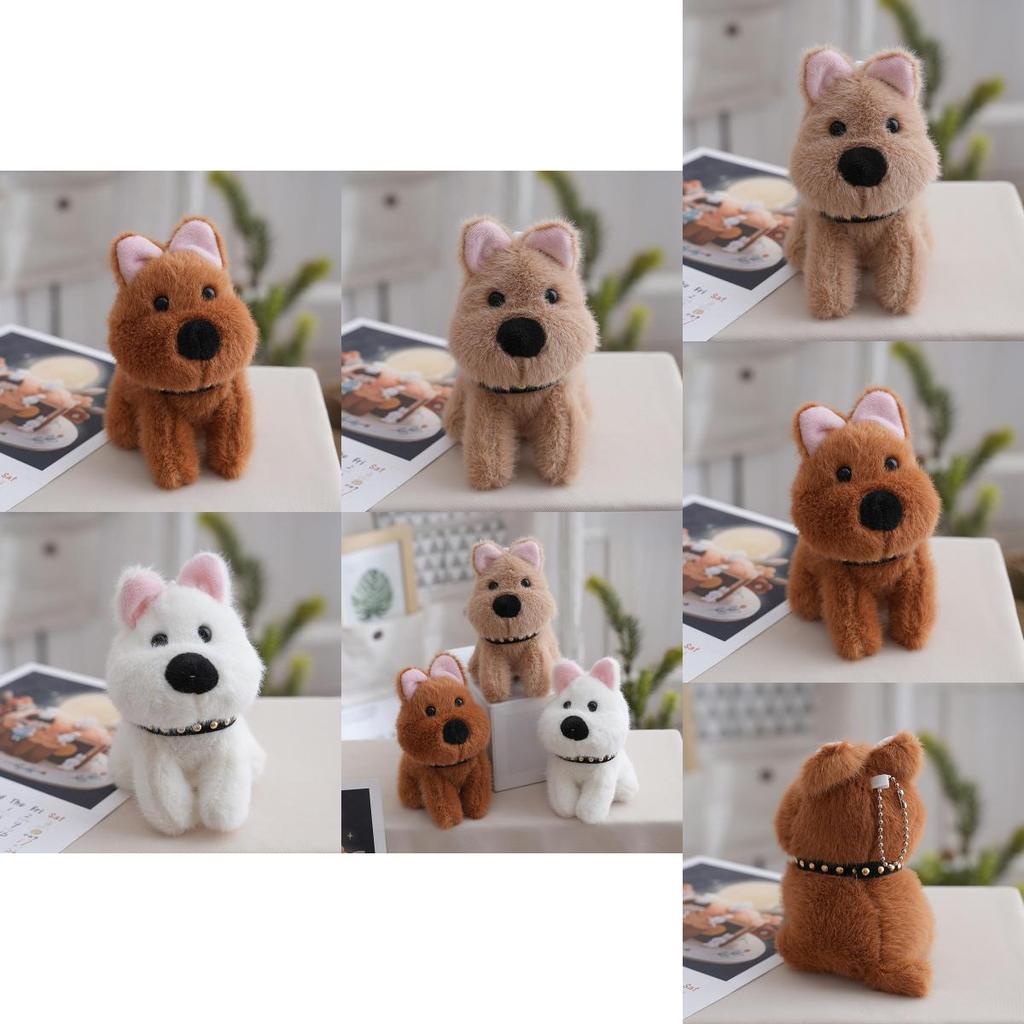 West Highland White Terrier Plush Toy With Pp Cotton Filling For Kids Gift