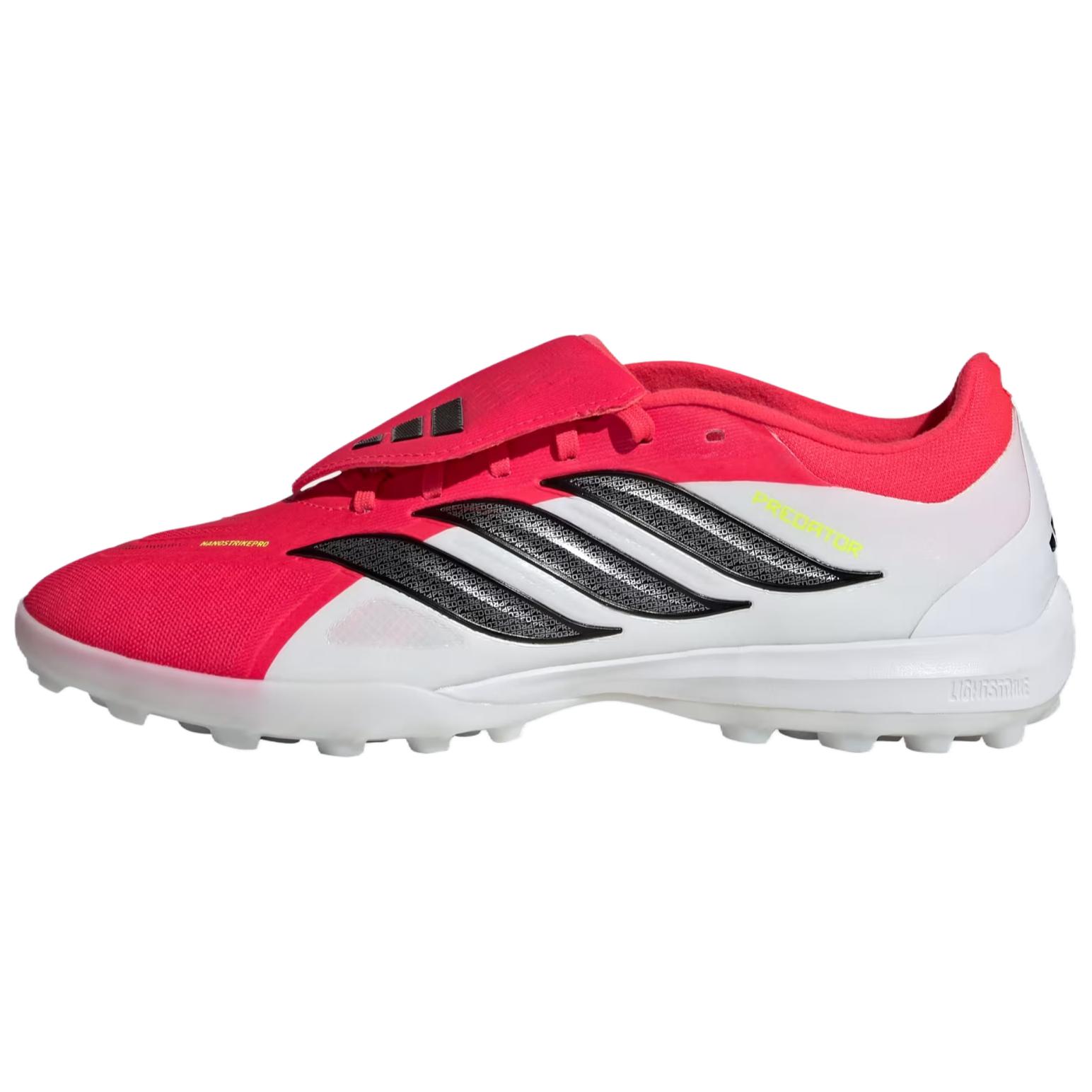 

Predator Pro Adidas Fold Over Tongue Turf Lucid Red Core Black Cloud White JR7866 40