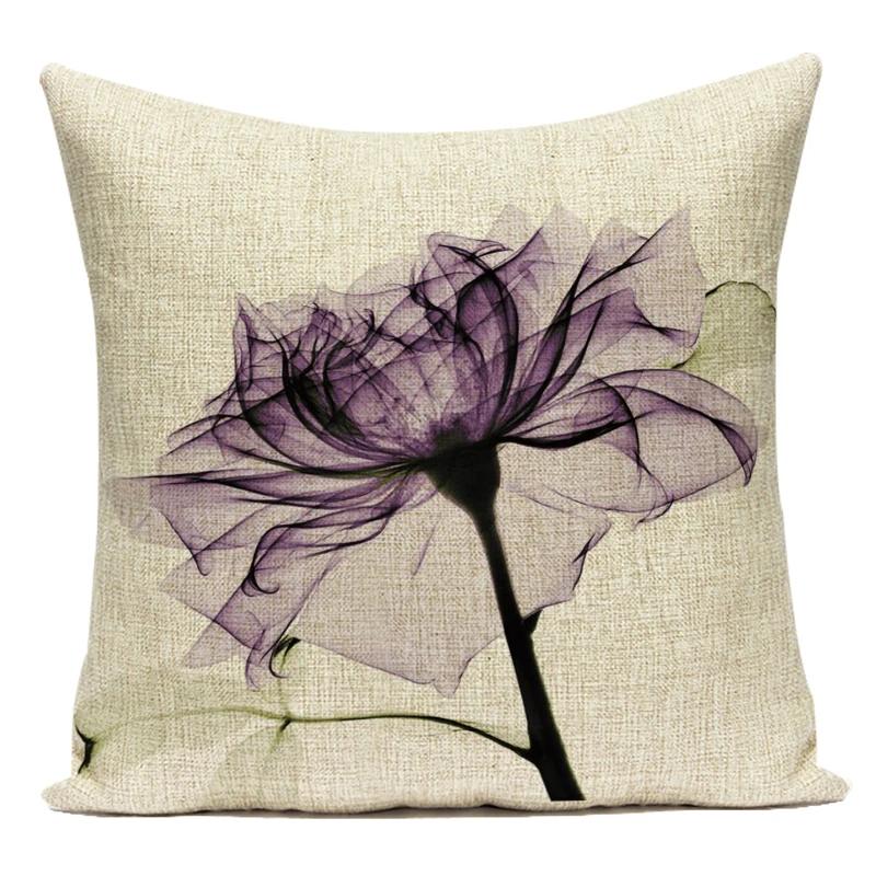 Decorative Cushion Covers Flower Floral Pillowcase Nordic Home Decor Living Room Hotel Sofa Seat Custom Throw Pillow Covers