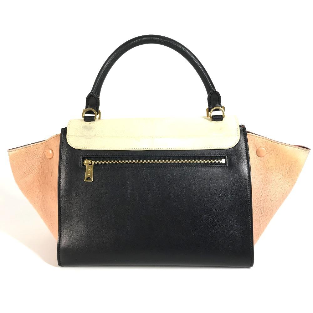 Celine Bolso Trapezio Pequeño 2WAY Bolso de Hombro Bolso Tote Bolso de Mano