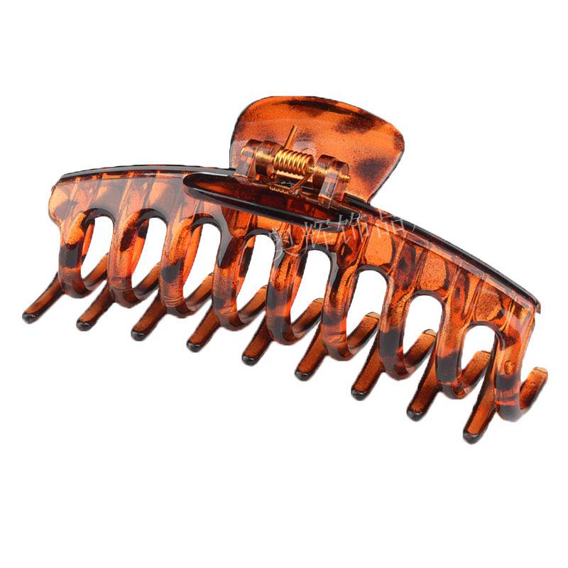 Frosted Large Acetate Hair Claw Clip - Back of Head Hair Grab Accessory