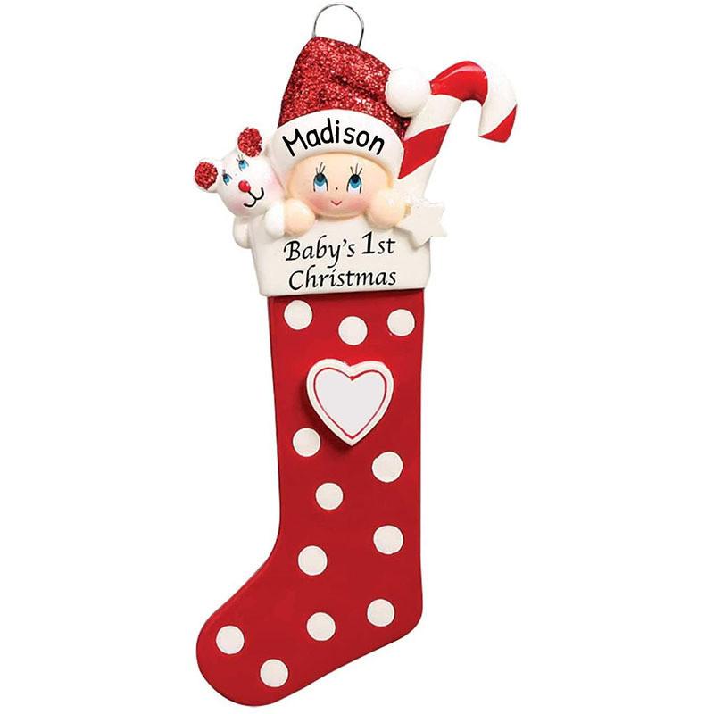 

Resin Modern Sophisticated Diy Christmas Hanging Accents Sock Figures For Festive Decor Home красный