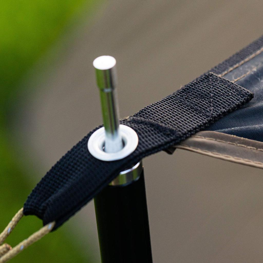 OneTigris Aluminum Pole for Setting Up Tents and 2 Easy To Length Camping 125cm To 160cm Tarps, 3-section/4-section Connection, Pieces, Assemble,