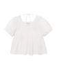 Wacky Willy Women'S Square Neck Cotton Blouse White