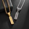 European and American Personality Exaggerated Hip Hop Necklace Mens Trendy Mens Necklace Full of Diamonds Punk Mens Hip Hop Necklace