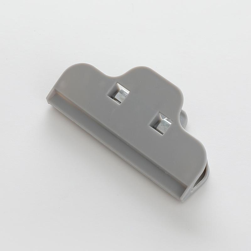 

Влагостойкий пластиковый зажим для хранения пакетов, герметизирующий зажим для кухни, зажим для хранения свежих продуктов 10*5cm серый