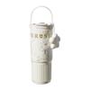 Leakproof Insulated Thermal Cup Floral Printing Vacuum Mug Stainless Steel Tumbler  for Lady Girls