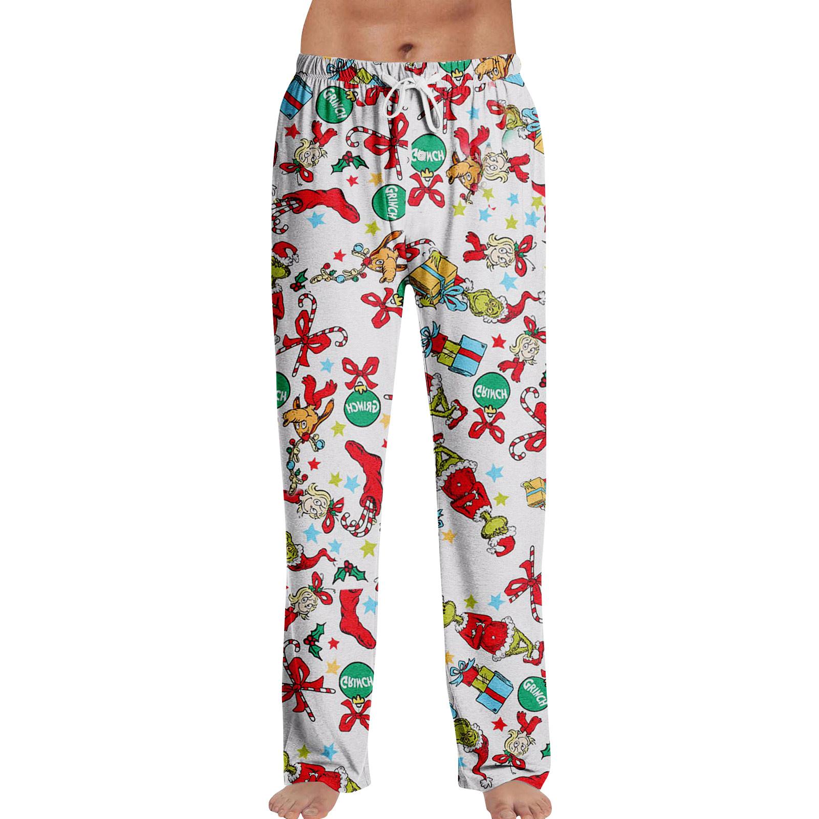 

Пижамные брюки Домашняя одежда Повседневные Брюки на кулиске с эластичной талией Удобные Прямые Брюки для йоги Свободные L