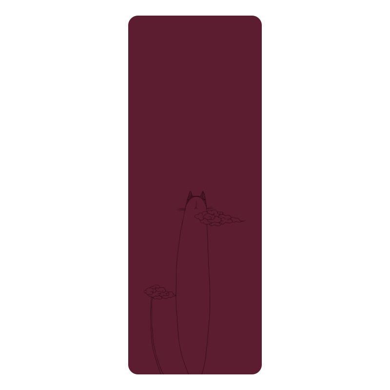 Non-slip, Sweat-absorbing, Personality Cartoon Yoga Mat - Natural Rubber, Widened & Long for Fitness and Plank Support