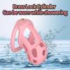 Chastity Cage with 4 Adjustable Rings Lightweight Silicone Male Chastity Device Invisible Penis Lock Bondage Sex Toys for Men 18+