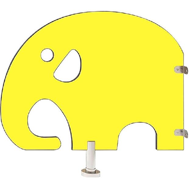 

Підлогова перегородка для захисту приватності туалету, настінний екран для дитячого пісуара, дерев яна перегородка для туалету дитячого садка, водонепроникна 60*60cm жовтий