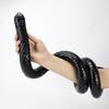Giant Extra-long Anal Plug Black TPE Snake Head Monster Penis Fish-Scale Shaped Butt Plug Adult Toys Suitable for Homosexuals