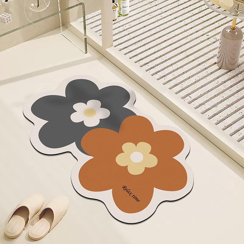 Bathroom Toilet Floor Mat Toilet Door Carpet Diatomium Mud Soft Mat Wash Basin Absorbent Mat Quick Drying Non-slip Foot Mat