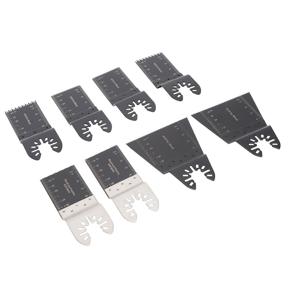

8 шт. Универсальные пильные полотна из высокоуглеродистой стали, аксессуары для осциллирующего многофункционального инструмента