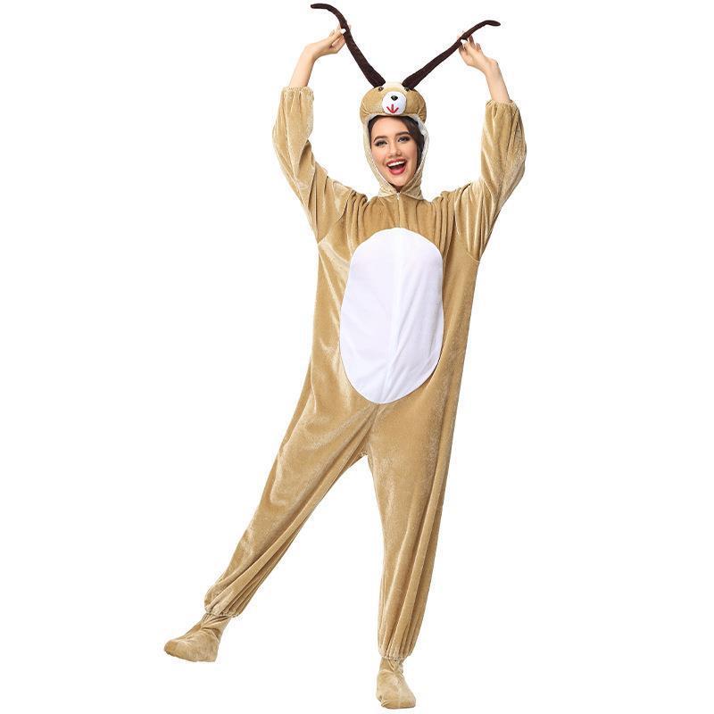 

Goat Cartoon Halloween Costume Jumpsuit Holiday Party Stage Costume Performance L