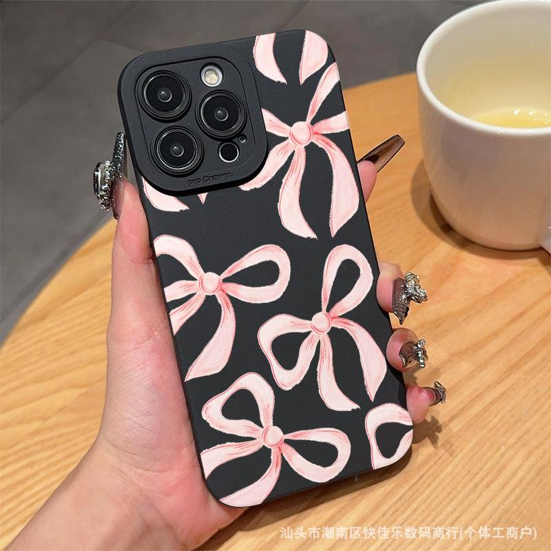 Bow for iPhone11/12/13/14/15promax Apple 16PROMAX Phone Case
