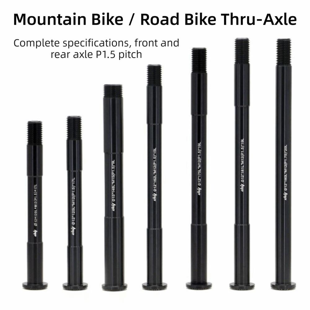M12 Bicycle Thru Axle High Strength Bike Thru Axle Skewers Frame Fork Hub Replacement