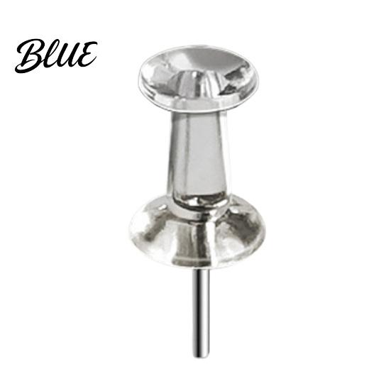 Cork Board Push Thumb Tacks Clear Transparent Pins Pins 100/200/500Pcs Plastic Head Office Steel Pointed Nails for Board Bulletin