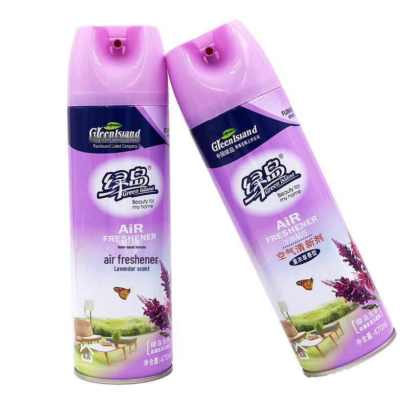 Green Island Long-Lasting Air Freshener Spray - Ideal for Home, Bedroom, Bathroom, and Car for a Fresh Fragrance.