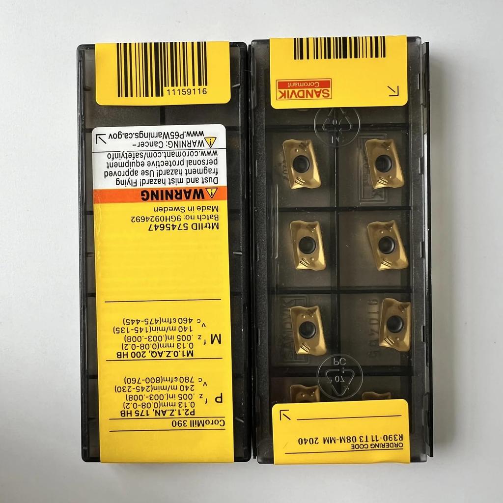 Original Sandvik / R390-11T308M-MM 2040 /  CNC lathe carbide blade 10 Pcs