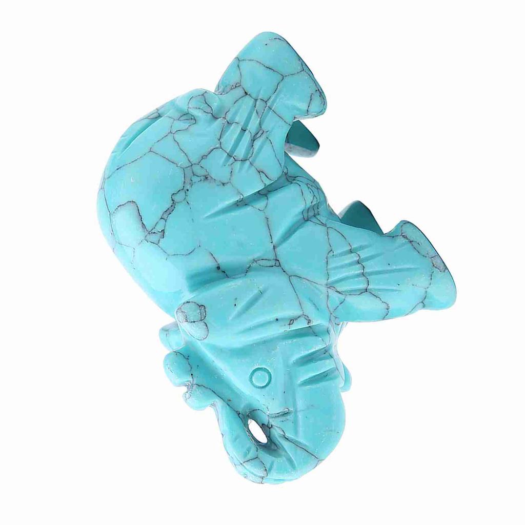 2inch Natural Jade Carved Elephant Crystal Figurine Home Decoration Furnishing Article