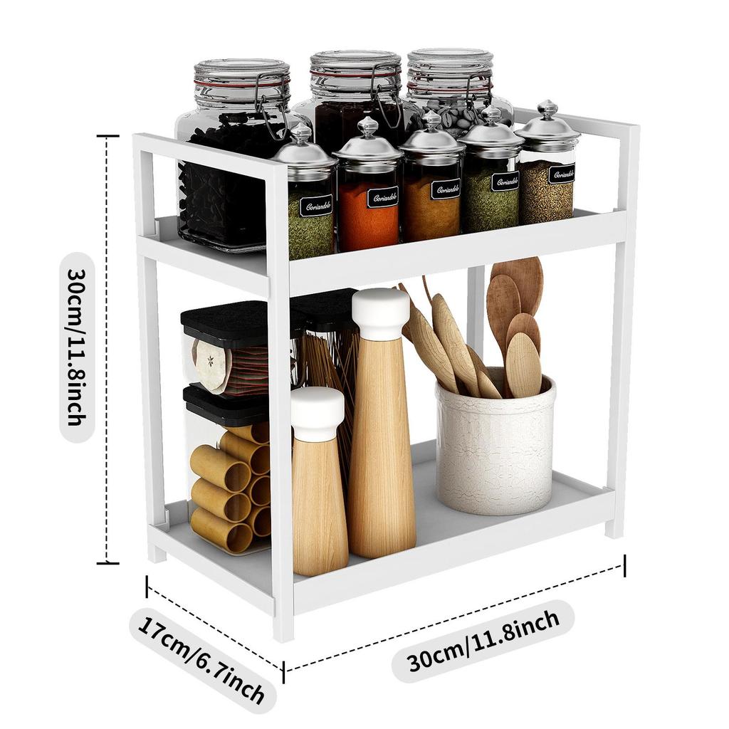 Multi-Purpose Kitchen and Bathroom Storage Rack for Spices & Cosmetics