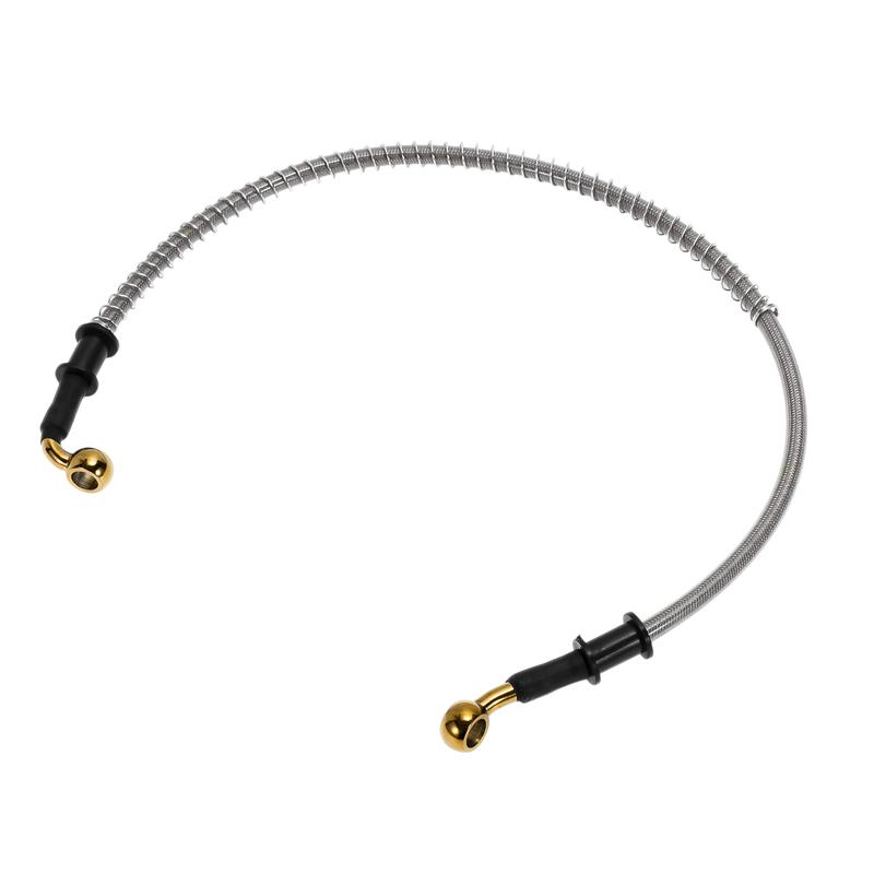 UXCELL 60cm Motorcycle Brake Clutch Oil Hose Line Silver Tone 1 Pc