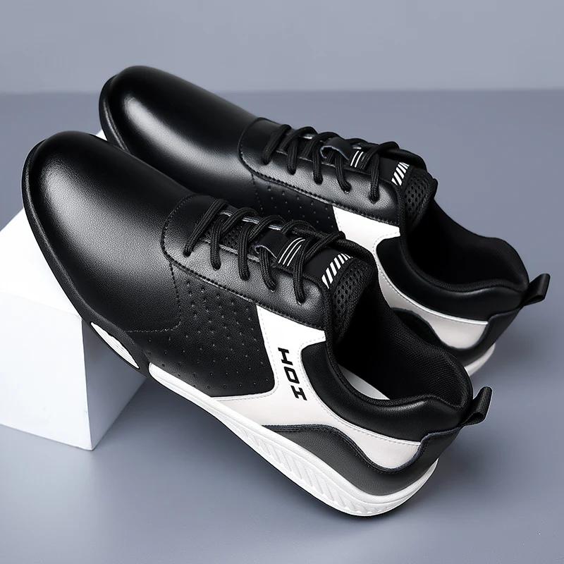 Fashion New Arrival Casual Leather Sneakers Fashion Male Treking Footwear Comfortable Men Tenis Masculino Lightweiht Travel Sports Shoes