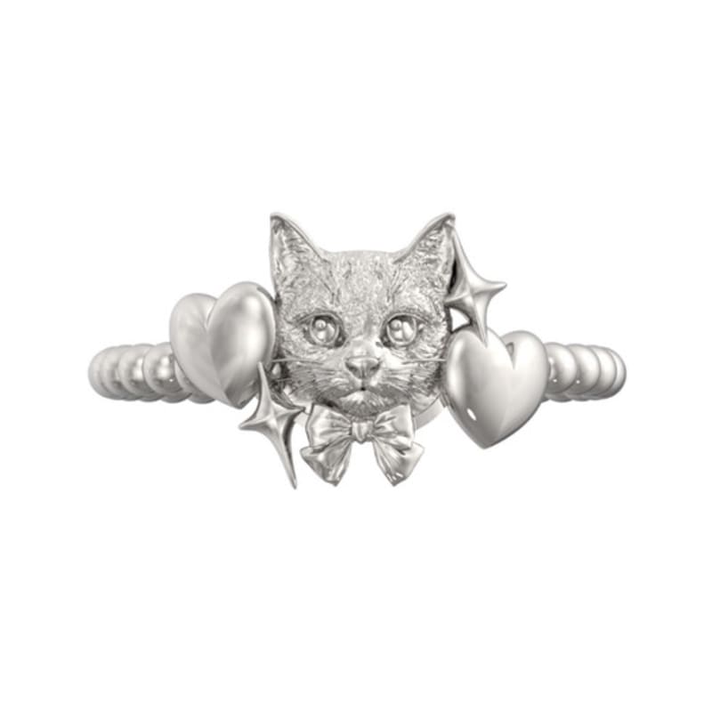 Tomorrowobject Cat Portrait. Small Ring