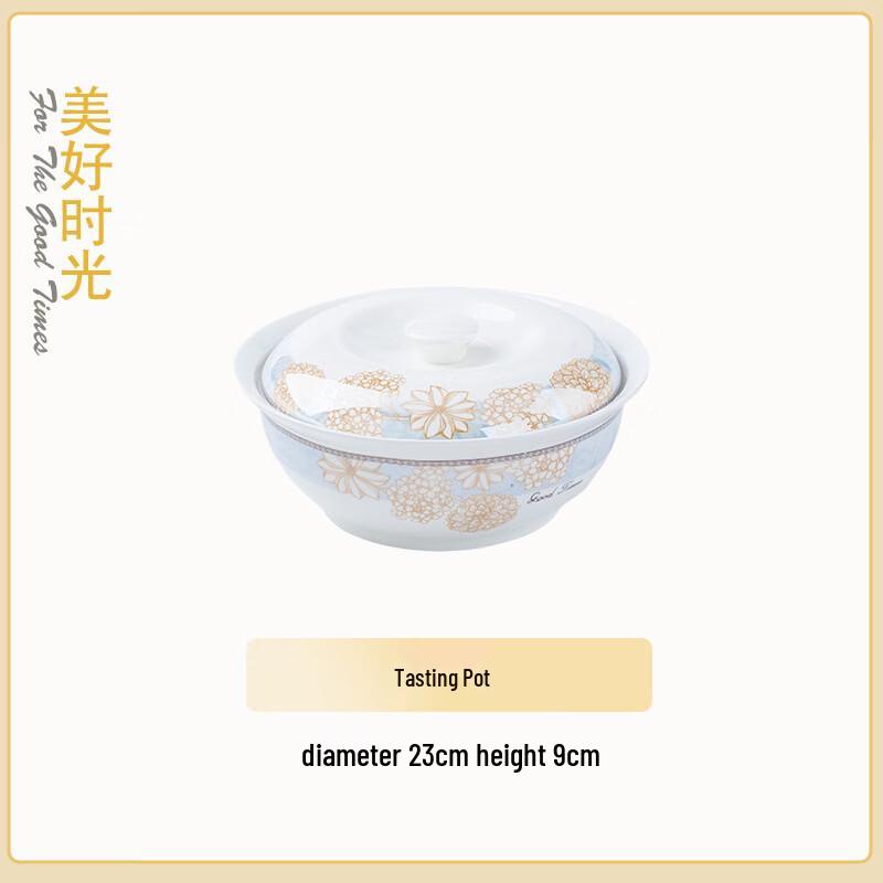 Beautiful Time European Bone China Stew Pot