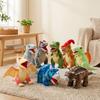 Dinosaur Plush Toys: Tyrannosaurus, Triceratops, Velociraptor & Ankylosaurus for Boys