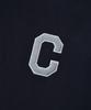 C Logo Fleece Oversized Hoodie Navy