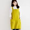 Rep Apron for Women Easy To Put On and Take Scandinavian with 2 73cm Length Sol Back Yellow YE Gift - Off, Style, Pockets, Plain, Stylish, (Abitual