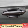 „Hyundai Tucson NX4 2022 2023 2024 Hybrid N Line ABS Carbon Carbon“ automobilio durų rankenos dubenėlio dangtelio dekoravimo lipdukų priedai